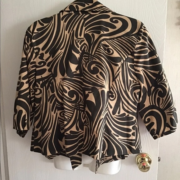 Jacket Ecologie by jacket size med animal print NWT brown beige lined bu… - Picture 2 of 8